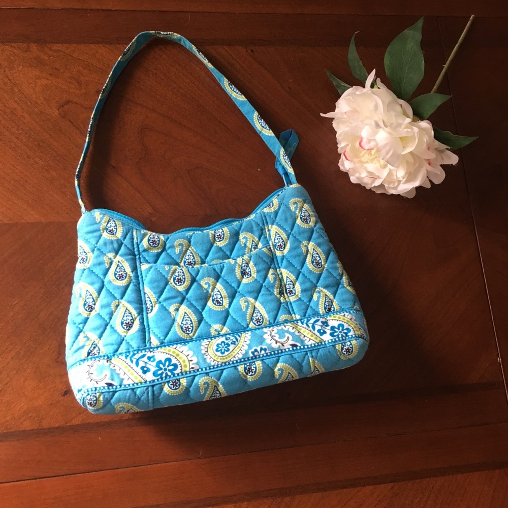 Vera Bradley shoulder bag blue and yellow purse